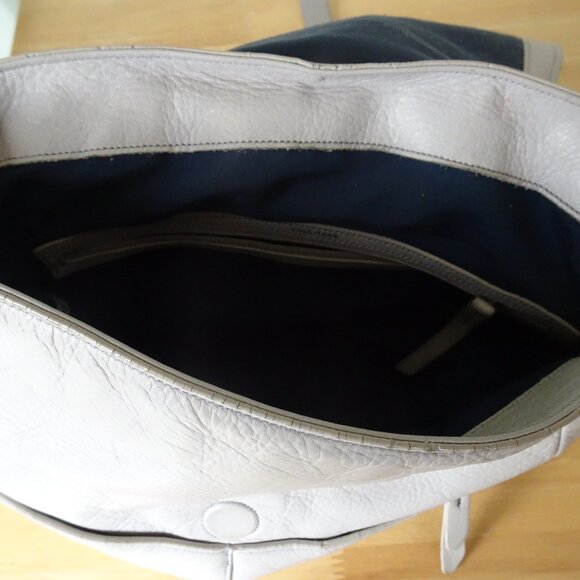 Cole Haan Grey Leather Felicity Backpack Travel Bag Work Purse main image 4